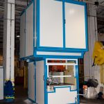 Acoustic enclosures of the press