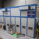 Acoustic enclosures of the press lines