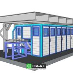 Noise Survey - Model of the press with the proposed acoustic enclosure